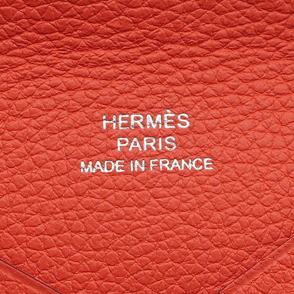 エルメス HERMES カルヴィ ローズジャイプール エバーカラー カードケース シルバー金具