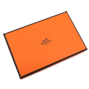 エルメス HERMES カルヴィ ローズポップ シェブルミゾル カードケース シルバー金具