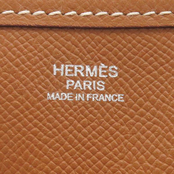 エルメス HERMES エヴリン3 PM ゴールド ヴォーエプソン ショルダーバッグ シルバー金具 茶