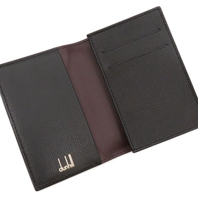 ダンヒル dunhill ベルグレイヴ カードケース L2S847A DUL2S847A ブラック×バーガンディ レザー 名刺入れ 黒 ボルドー