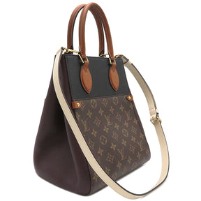 ルイヴィトン LOUIS VUITTON フォールドトート M45409 モノグラム×マルチカラー モノグラムキャンバス レザー 2WAYバッグ ゴールド金具 ハンドバッグ ショルダー