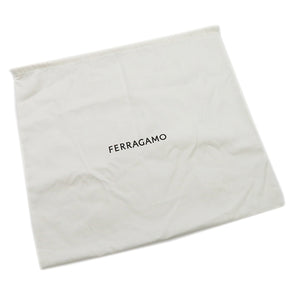 フェラガモ FERRAGAMO TOTE S BEACH ブラック ファブリック ハンドバッグ ゴールド金具 黒