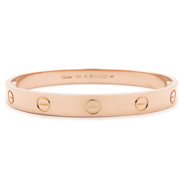 カルティエ Cartier LOVE ラブブレス B6067416 ピンクゴールド K18PG #16 ブレスレット 750 18K 18金 バングル