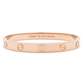 カルティエ Cartier LOVE ラブブレス B6067416 ピンクゴールド K18PG #16 ブレスレット 750 18K 18金 バングル