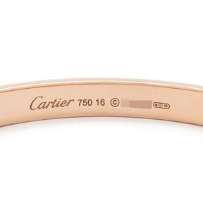 カルティエ Cartier LOVE ラブブレス B6067416 ピンクゴールド K18PG #16 ブレスレット 750 18K 18金 バングル