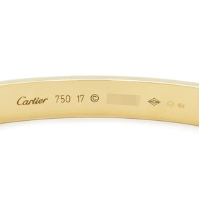 カルティエ Cartier LOVE ラブブレス B6067517 イエローゴールド K18YG #17 ブレスレット 750 18K 18金 バングル