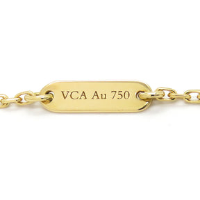 ヴァンクリーフアーペル Van Cleef & Arpels ヴィンテージ アルハンブラ ペンダント VCARA45800 ブラックXイエローゴールド K18YG オニキス ネックレス 黒 Au750 18K