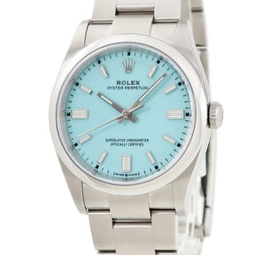 ロレックス ROLEX オイスターパーペチュアル 36 126000 自動巻き メンズ ランダム番 ターコイズ 水色 2020年発表モデル