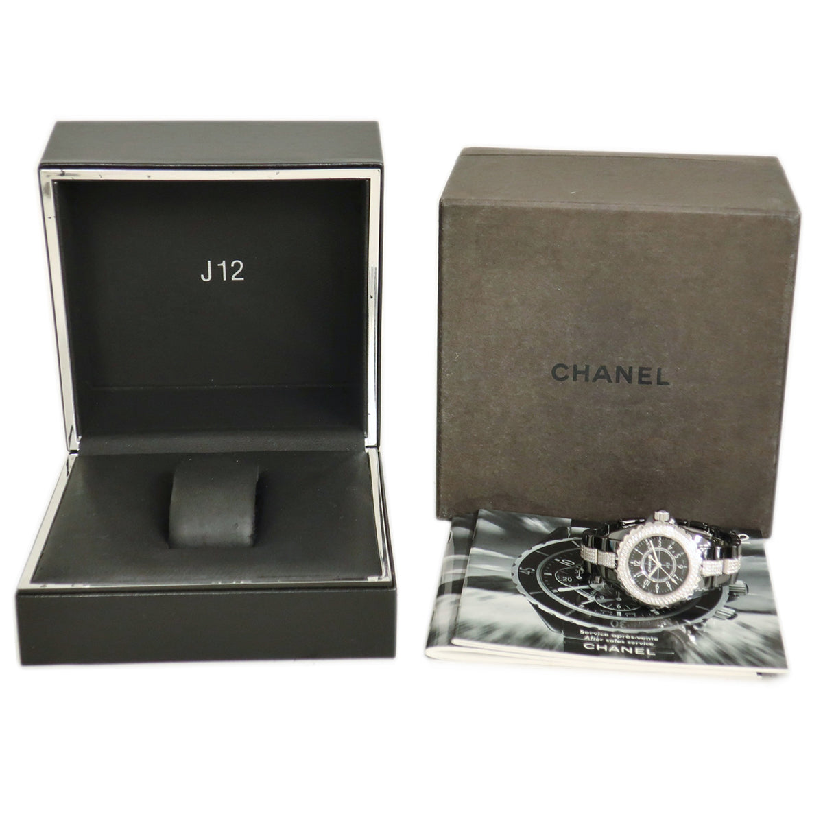 シャネル CHANEL J12 33MM  H1338 クオーツ レディース 純正ダイヤ ブラック セラミック