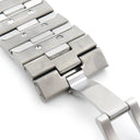 パネライ PANERAI 純正 ルミノール サブマリーナ シルバー ステンレススチール チタン 腕時計パーツ 替え ベルト バンド ブレス SS×Ti バネ棒 純正SS製バックル付き 24mm シルバー 銀