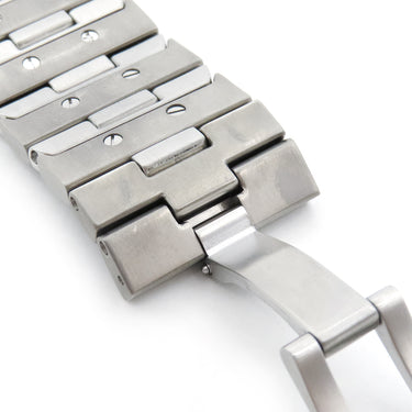 パネライ PANERAI 純正 ルミノール サブマリーナ シルバー ステンレススチール チタン 腕時計パーツ 替え ベルト バンド ブレス SS×Ti バネ棒 純正SS製バックル付き 24mm シルバー 銀