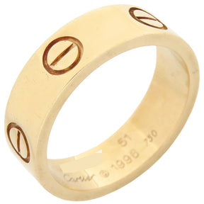 カルティエ Cartier ラブリング B4084651 イエローゴールド K18YG #51(JP11) リング 指輪 LOVE Ring 750 18K YG 18金 10号