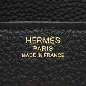 エルメス HERMES バーキン25 ブラック トゴ ハンドバッグ ゴールド金具 黒 リカラー有