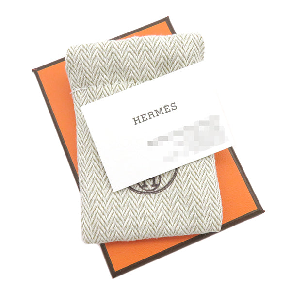 エルメス HERMES セリエ カフス カフリンクス シルバ―×ブラック メタル カフス