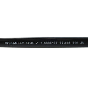 シャネル CHANEL グラデーション 58□18 5349-A ブラック×クリア プラスチック サングラス 黒 ココマーク グラデーションレンズ