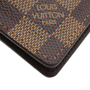 ルイヴィトン LOUIS VUITTON オーガナイザー ドゥ ポッシュ N61721 ダミエエベヌ ダミエキャンバス カードケース 茶 カード入れ