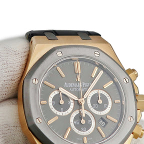 オーデマピゲ AUDEMARS PIGUET ロイヤルオーク レオ メッシ クロノグラフ 26325OL.OO.D005CR.01 自動巻き メンズ グレー 八角形 限定