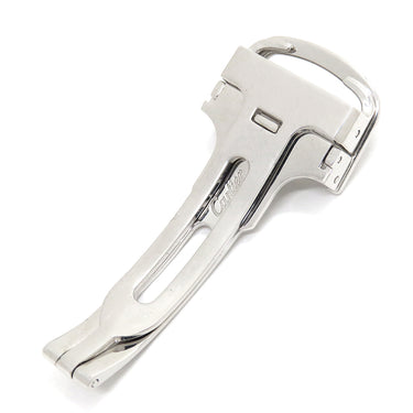 カルティエ Cartier シルバー K18WG 腕時計パーツ 純正 16mm幅対応 フォールディング Dバックル パーツ 替え 交換 予備 K18WG無垢 750 シルバー 銀