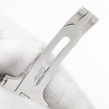 カルティエ Cartier シルバー K18WG 腕時計パーツ 純正 16mm幅対応 フォールディング Dバックル パーツ 替え 交換 予備 K18WG無垢 750 シルバー 銀