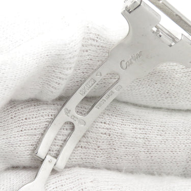 カルティエ Cartier シルバー K18WG 腕時計パーツ 純正 16mm幅対応 フォールディング Dバックル パーツ 替え 交換 予備 K18WG無垢 750 シルバー 銀