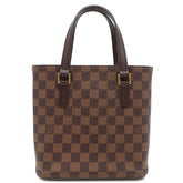 ルイヴィトン LOUIS VUITTON ヴァヴァン PM N51171 ダミエ ダミエキャンバス ハンドバッグ ゴールド金具 茶 赤