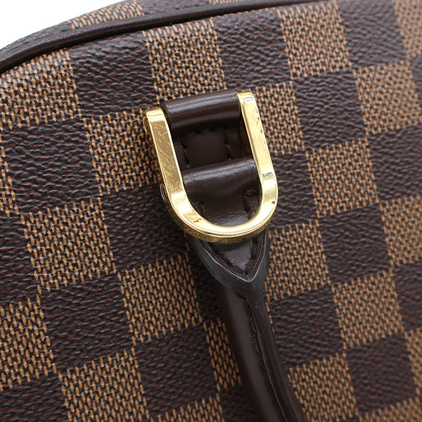 ルイヴィトン LOUIS VUITTON サリア ミニ N51286 ダミエ ダミエキャンバス ハンドバッグ ゴールド金具 茶 赤