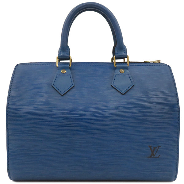 ルイヴィトン LOUIS VUITTON スピーディ 25 M43015 トレドブルー エピレザー ハンドバッグ ゴールド金具 青 ボストンバッグ 鍵/パドロックの欠品