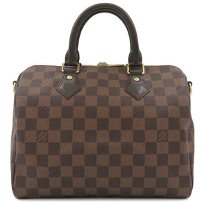 ルイヴィトン LOUIS VUITTON スピーディ25 N41368 ダミエエベヌ ダミエキャンバス 2WAYバッグ ゴールド金具 茶