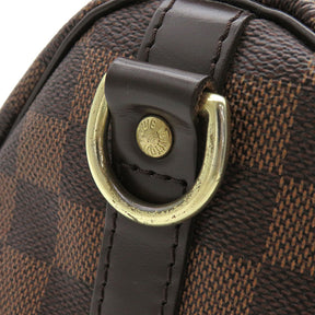 ルイヴィトン LOUIS VUITTON スピーディ25 N41368 ダミエエベヌ ダミエキャンバス 2WAYバッグ ゴールド金具 茶