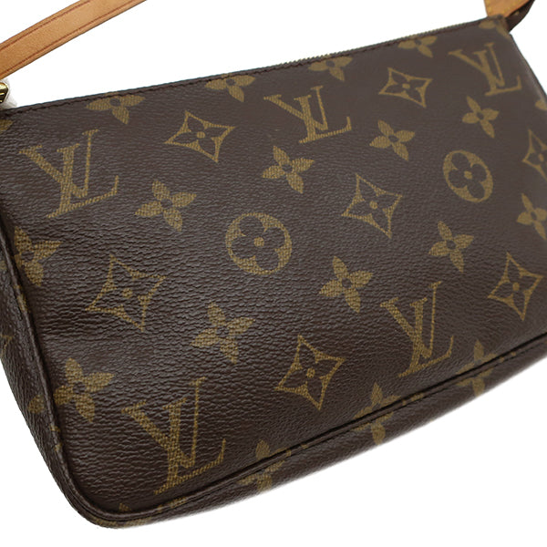 ルイヴィトン LOUIS VUITTON ポシェット アクセソワール M51980 モノグラム モノグラムキャンバス アクセサリーポーチ ゴールド金具  茶 ハンドバッグ ミニバッグ