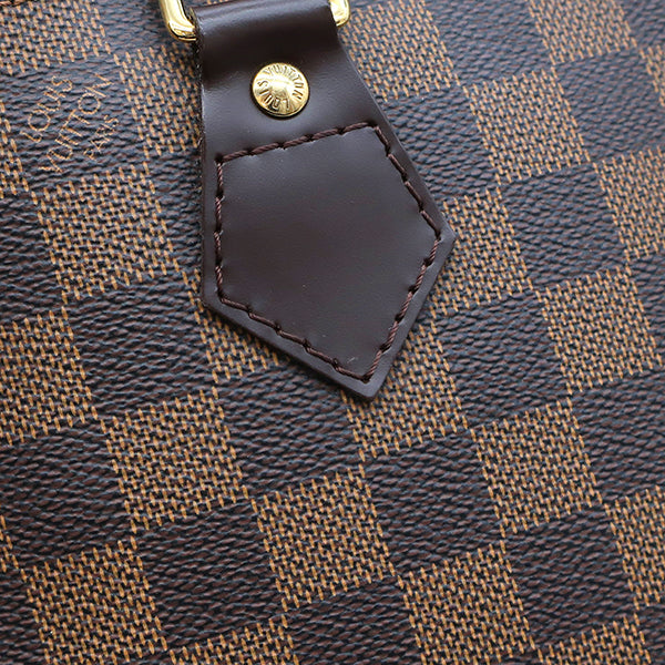 ルイヴィトン LOUIS VUITTON アルマ N51131 ダミエエベヌ ダミエキャンバス ハンドバッグ ゴールド金具 茶 赤