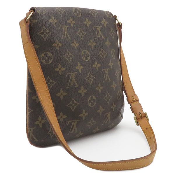 ルイヴィトン LOUIS VUITTON ミュゼット サルサ M51258 モノグラム モノグラムキャンバス ショルダーバッグ ゴールド金具 フラップ ショートストラップ 茶