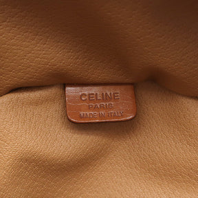 セリーヌ CELINE バニティ バッグ ブラウン PVCコーティングキャンバス レザー 2WAYバッグ ゴールド金具 茶 マカダム柄 ハンドバッグ ショルダーバッグ 肩掛け