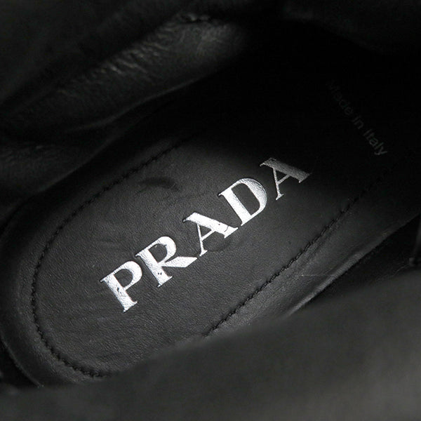 プラダ PRADA クラウドバスト サンダー ハイトップスニーカー 2TG189 ブラック ナイロン ラバー #5 ブーツ 靴 ブーツ 黒 RE-NYLON