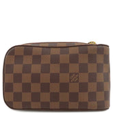 ルイヴィトン LOUIS VUITTON ジェロニモス N51994 ダミエエベヌ ダミエキャンバス ボディバッグ ゴールド金具 茶 ウエストバッグ