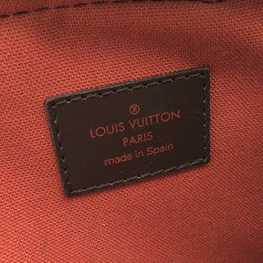 ルイヴィトン LOUIS VUITTON ジェロニモス N51994 ダミエエベヌ ダミエキャンバス ボディバッグ ゴールド金具 茶 ウエストバッグ