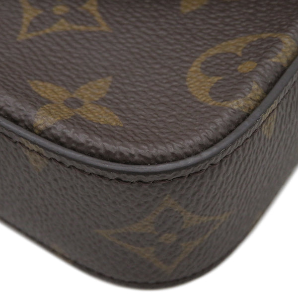 ルイヴィトン LOUIS VUITTON ミルティ ポシェット フェリシー M80091 モノグラム モノグラムキャンバス ショルダーバッグ ゴールド金具 茶 緑 カーキ