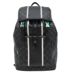 ルイヴィトン LOUIS VUITTON ザック バックパック M43409 モノグラムエクリプス モノグラムエクリプスキャンバス リュック・デイパック シルバー金具 フラグメント コラボ 藤原ヒロシ レインボー金具