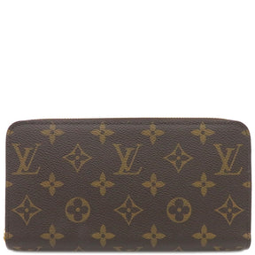 ルイヴィトン LOUIS VUITTON ジッピー ウォレット M41894 モノグラム×ローズバレリーヌ モノグラムキャンバス 長財布 ゴールド金具 茶 ラウンドファスナー