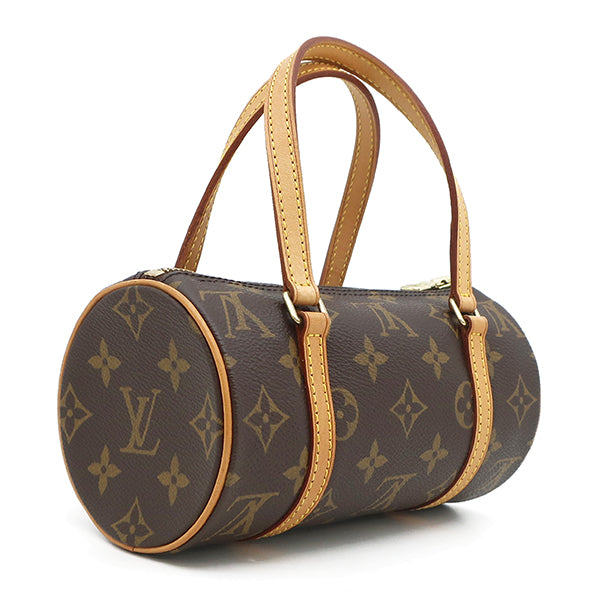 ルイヴィトン LOUIS VUITTON パピヨン 19 M51389 モノグラム モノグラムキャンバス ハンドバッグ ゴールド金具 茶 ミニ