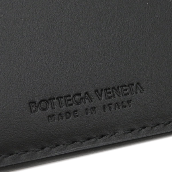 ボッテガヴェネタ BOTTEGA VENETA イントレチャート コインパース付き 193642V46518431 ブラック レザー 二つ折り財布 黒 新品 未使用