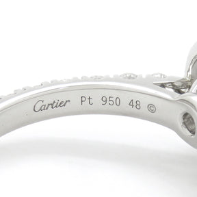 カルティエ Cartier デスティネ ソリテール CRN4247448 プラチナシルバー Pt950 ダイヤモンド #48(JP8) リング 指輪 8号