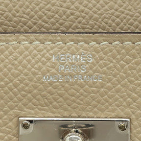 エルメス HERMES ケリーウォレット ロング トレンチ ヴォーエプソン 長財布 シルバー金具