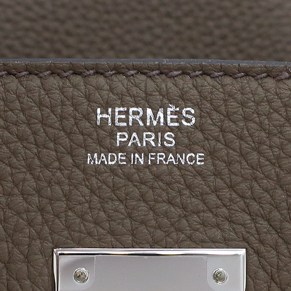 エルメス HERMES バーキン30 ツンドラ　 トゴ ハンドバッグ シルバー金具 新品 未使用 グレージュ