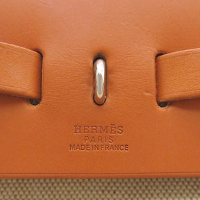 エルメス HERMES エールバッグ アドPM ナチュラル ヴァッシュハンター トワルアッシュ(コーティング) 2WAYバッグ シルバー金具 リュック バックパック