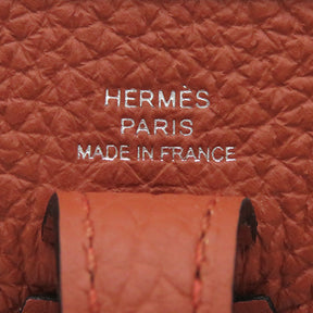 エルメス HERMES エヴリンTPM マキシカドリーユ キュイーブル トリヨンクレマンス ショルダーバッグ シルバー金具 新品 未使用 赤茶 アマゾン