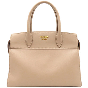 プラダ PRADA SAFFIANO CITY 1BA046 CAMMEO レザー 2WAYバッグ ゴールド金具 ピンクベージュ エスプラナード