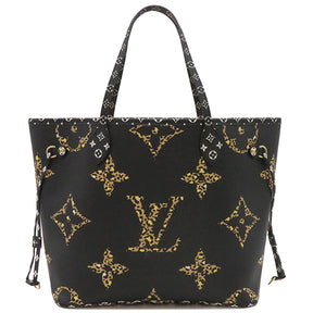 ルイヴィトン LOUIS VUITTON ネヴァーフルMM M44676 ブラック×ブラウン モノグラム ジャングル トートバッグ ゴールド金具 黒 茶