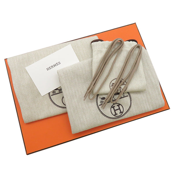 エルメス HERMES ガラテ H231301Z ベージュ スウェード レザー #37 サンダル 2023SS フラットサンダル