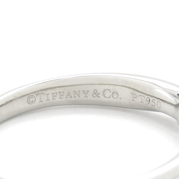 ティファニー Tiffany & Co ソリティア ダイヤリング プラチナシルバー Pt950 ダイヤモンド リング 指輪 T＆Co. 一粒 1P  9号